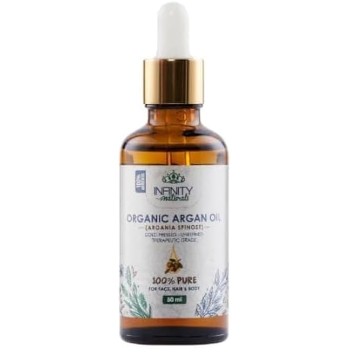 Infinity Naturals 100% Pure Argan Oil Multi‑Use for Face, Hair & Body 50ml